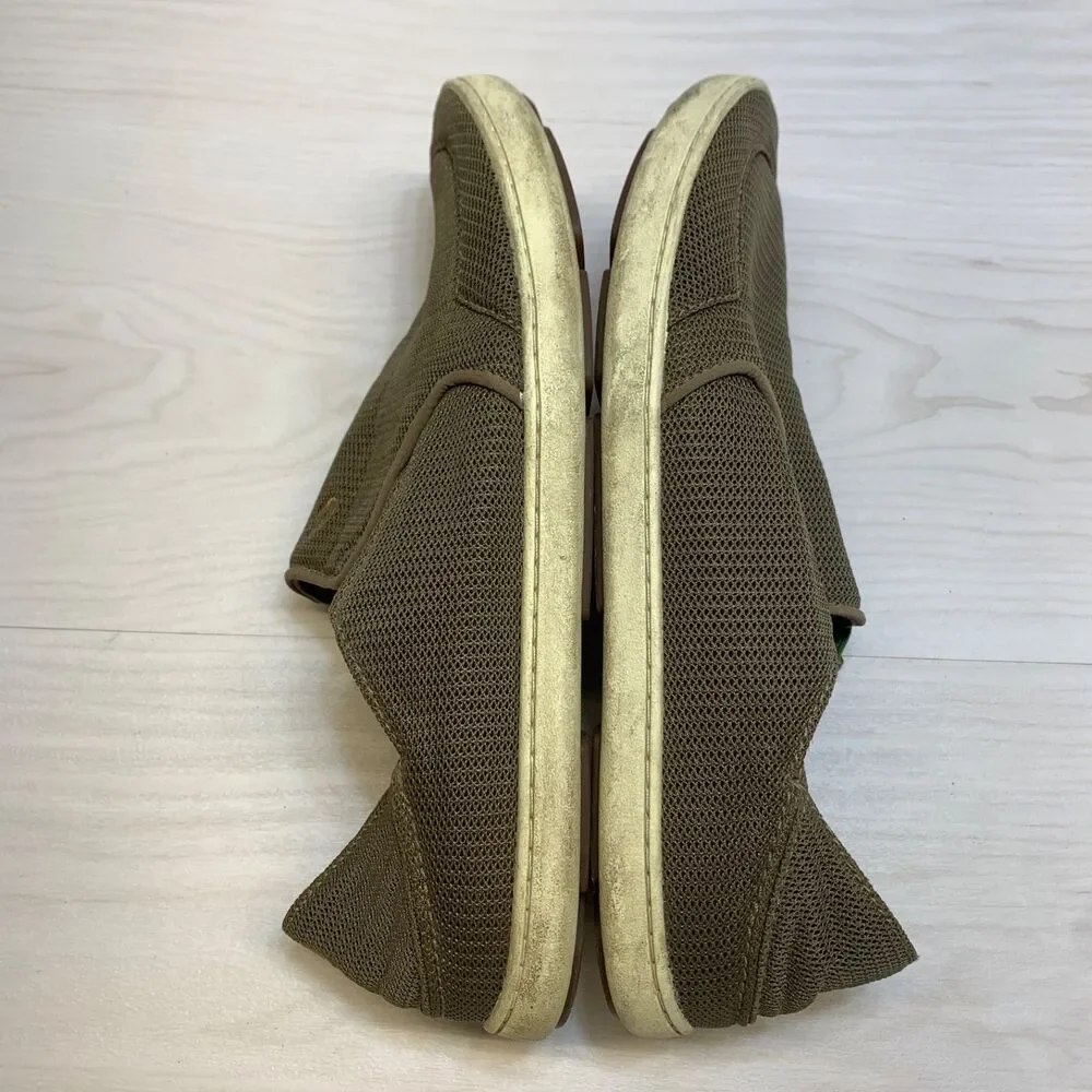 Olukai Nohea Mesh Shoes Mens Size 11 Brown Slip-On Boat Water‎ Beach Loafers